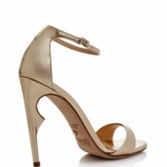 Jerome C. Rousseau | Shoes | Jerome Rousseau Gold Thorn Heel  Jerome Rousseau Gold Thorn Heel Ankle Strap Sandal main image 0
